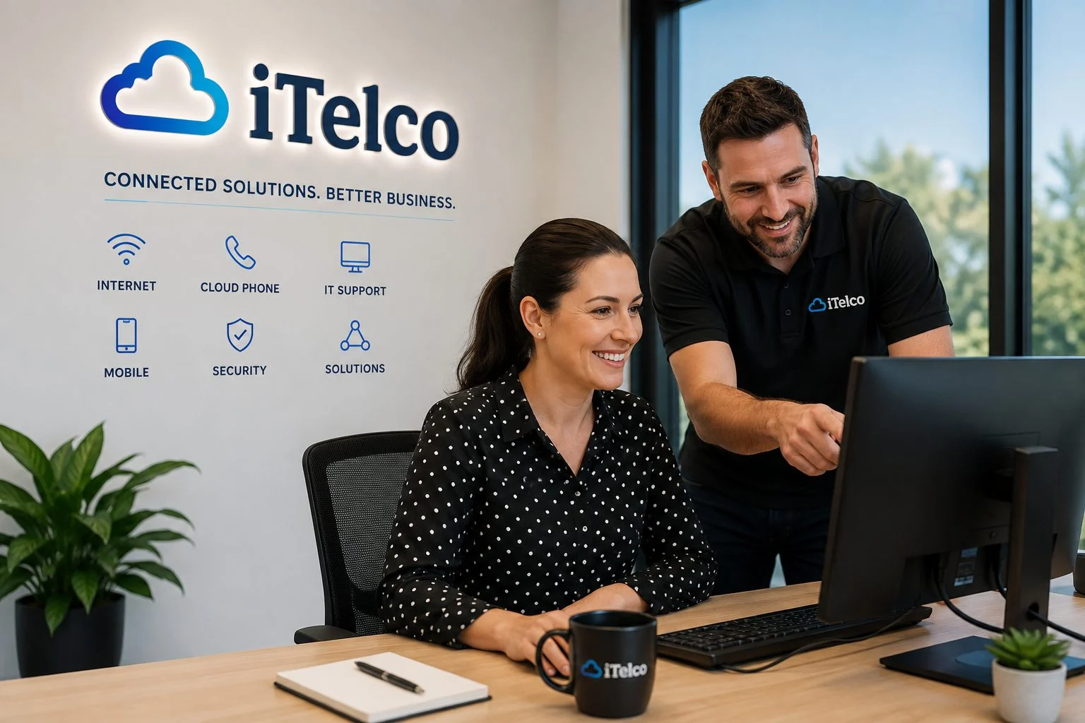 iTelco supporting a customer